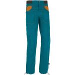 Pantalons E9 turquoise en coton look fashion pour femme 