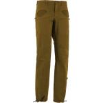 Pantalons de sport E9 marron caramel stretch Taille L look fashion pour homme 