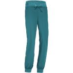 Pantalons E9 turquoise en coton Taille M look fashion pour femme 