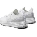 Chaussures de running de créateur Armani Emporio Armani argentées en fil filet Pointure 42 look fashion pour homme 