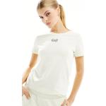 T-shirts à imprimés EA7 roses en modal à manches courtes Taille M classiques pour femme en promo 