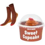 Eat My Socks - Chaussettes originales et amusantes - Design cupcake au chocolat - Chaussettes hautes - Confort et durabilité - Idéal pour les hommes et les femmes - Tailles 36 à 45-1 paire