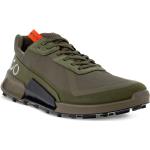 Chaussures de randonnée Ecco Biom vertes en gore tex éco-responsable légères pour homme en promo 