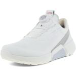 Chaussures de golf Ecco Biom blanches en gore tex imperméables look fashion pour femme 