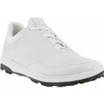 Chaussures de golf Ecco Biom blanches en gore tex imperméables pour homme 