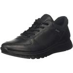 Chaussures de randonnée Ecco Exostride noires en gore tex imperméables look fashion pour homme en promo 