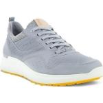 Chaussures de golf Ecco gris argenté en cuir étanches pour homme 