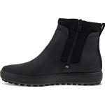 Boots Chelsea Ecco noires en gore tex imperméables à fermetures éclair Pointure 39 look fashion pour femme en promo 