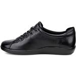 Chaussures Ecco noires en cuir Pointure 39 rétro pour femme en promo 