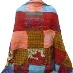 Écharpes en soie multicolores pour femme 