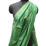 Écharpes en soie vert d'eau à fleurs look fashion pour femme 