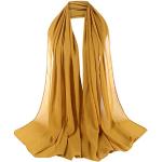 Écharpes en soie de printemps jaunes en soie Tailles uniques look fashion pour femme 