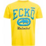 T-shirts à imprimés Ecko jaunes à manches courtes à col rond Taille S pour homme 