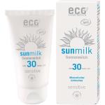 Crèmes solaires Eco Cosmetics naturelles indice 30 75 ml pour le visage pour peaux sensibles texture lait 