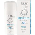 Crèmes solaires Eco Cosmetics naturelles vegan indice 50 sans parfum 100 ml texture lait pour enfant 