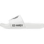Ed Hardy - Shoes > Flip Flops & Sliders > Sliders - White -