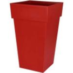 Caches pots en plastique EDA rouge rubis en polypropylène de 39 cm diamètre 65 cm 