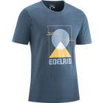 T-shirts pictogramme Edelrid bleus bio éco-responsable Taille L look sportif pour homme 