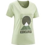 T-shirts pictogramme Edelrid verts bio éco-responsable Taille L look casual pour femme 