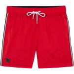 Shorts de bain Eden Park rouges à logo en polyester lavable en machine Taille XXL pour homme 