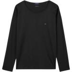 T-shirts Eden Park noirs en coton à manches longues lavable en machine à col rond Taille XL classiques pour femme 