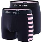 Boxers Eden Park bleu marine en lot de 2 Taille L classiques pour homme 