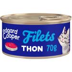 Edgard & Cooper Adult Filets sans céréales 6 x 70 g pour chat - thon