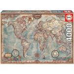 Puzzles géographie Educa imprimé carte du monde 3.000 pièces plus de 12 ans en promo 