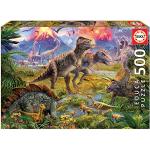 Puzzles de paysage Educa à motif dinosaures 500 pièces de dinosaures de 9 à 12 ans 