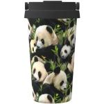 Tasses en acier à motif pandas inoxydables 500 ml 