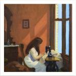 Edward Hopper, Girl At A Sewing Machine 1921, Tirages D'art, Art Vintage, Art Mural Sur Toile, Tirages D'art Célèbres, Q2664