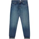 Jeans Edwin bleu indigo en coton tapered look asiatique 