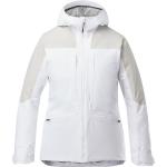 Vestes de ski Eider blanches imperméables respirantes éco-responsable avec jupe pare-neige Taille S look fashion pour femme 