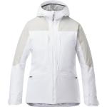 Vestes de ski Eider blanches imperméables respirantes éco-responsable avec jupe pare-neige Taille M look fashion pour femme 