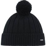 Bonnets Eisbär noirs à pompons en laine Tailles uniques look fashion 