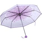 Parapluies pliants violet clair à fleurs à motif fleurs Naruto Sakura Haruno look fashion pour femme en promo 