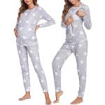 Pyjamas de grossesse gris clair Taille XL look fashion pour femme 