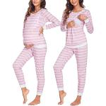 Pyjamas de grossesse roses Taille XXL look fashion pour femme 