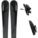 ELAN Insomnia 10 Black Ls + Elw 9.0 Gw Shift Blk - Pack ski all mountain - polyvalent - Noir/Gris - taille 166
