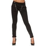 Jeans baggy Elara noirs Taille XL look sportif pour femme 