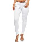 Jeans taille haute Elara blancs Taille XL look fashion pour femme 