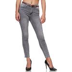 Jeans taille haute Elara gris à motif Berlin Taille L look fashion pour femme en promo 