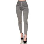 Jeans taille haute Elara gris clair stretch Taille 3 XL look fashion pour femme 