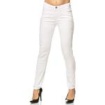 Pantalons classiques Elara blancs Taille XXL look sportif pour femme en promo 