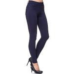 Pantalons skinny Elara bleues foncé stretch Taille XXS look fashion pour femme 