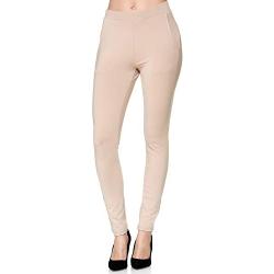 Elara Pantalons Chino Femme Chic Slim Fit Chunkyrayan A148 Beige-46 (3XL)