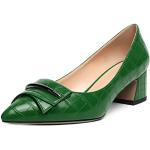 Escarpins vernis verts en cuir verni Pointure 42 look fashion pour femme 