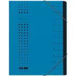 Elba 42496BL Chemise à élastiques en carton A4 450 g/m² 12 compartiments (Bleu) (Import Allemagne)