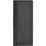 Elba Elegance Porte-cartes de visite en PVC Opaque 12 X 27 cm Noir