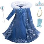 Déguisements bleus de princesses La Reine des Neiges Elsa Taille 4 ans pour fille en promo de la boutique en ligne Amazon.fr 